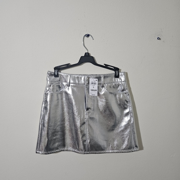 And Now This Metallic Faux Leather Mini Skirt NWT! - Picture 11 of 11